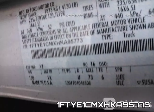 1FTYE1CMXHKA95773 фото 10