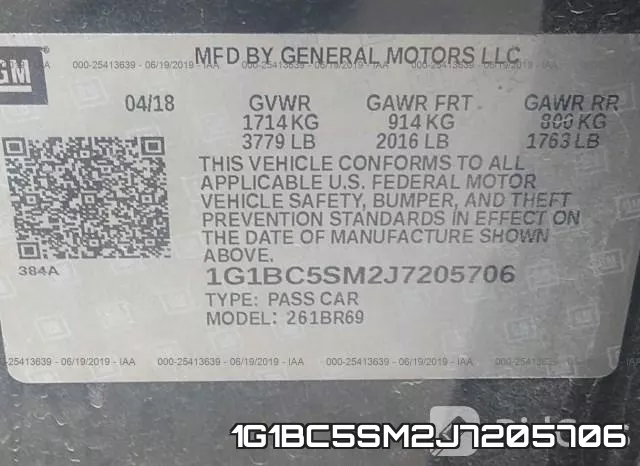 1G1BC5SM2J7205706 фото 10