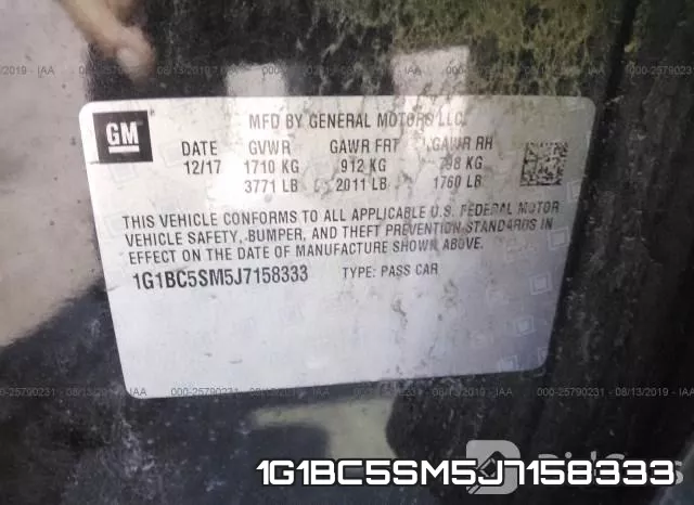 1G1BC5SM5J7158333 фото 10