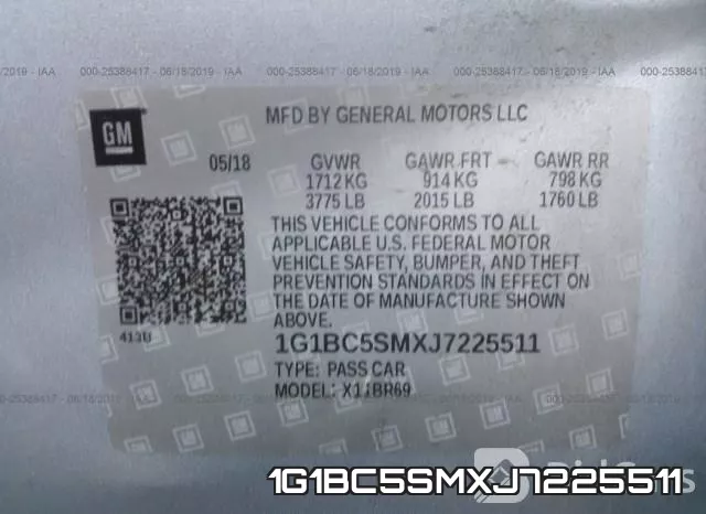 1G1BC5SMXJ7225511 фото 10