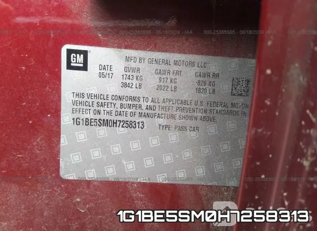 1G1BE5SM0H7258313 фото 10