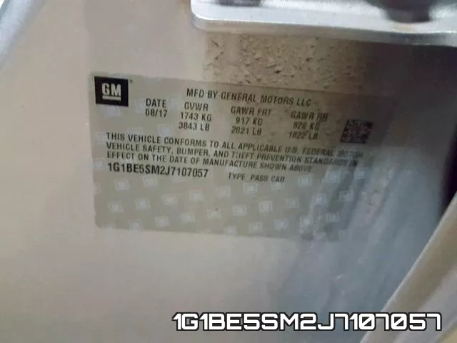 1G1BE5SM2J7107057 фото 2