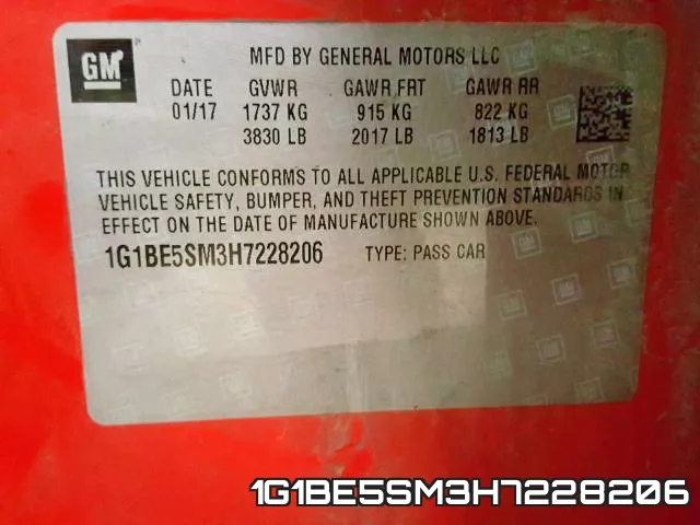 1G1BE5SM3H7228206 фото 2
