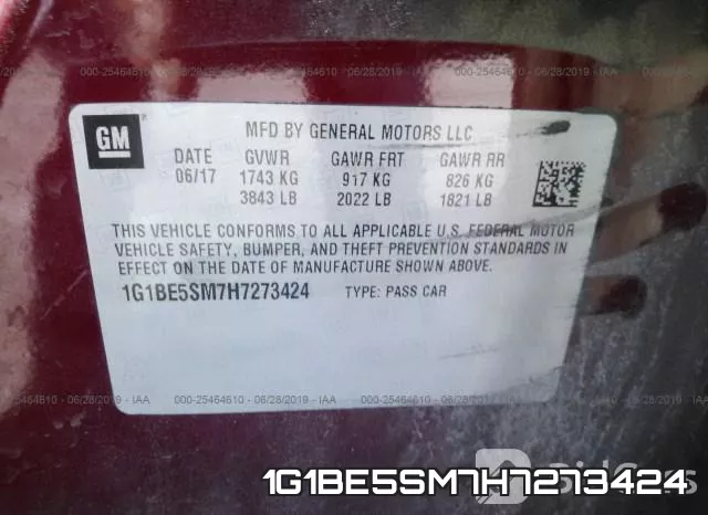 1G1BE5SM7H7273424 фото 10