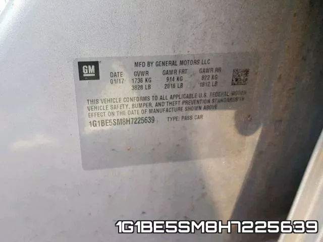 1G1BE5SM8H7225639 фото 2