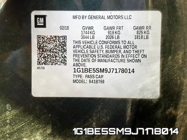 1G1BE5SM9J7178014 фото 2