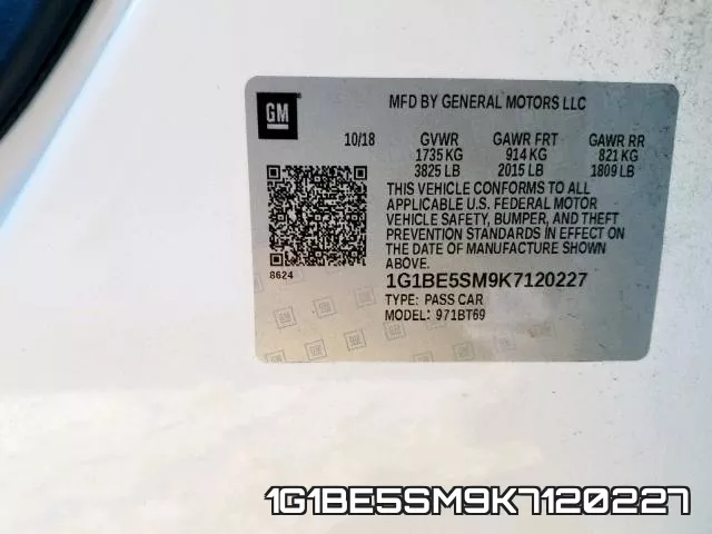 1G1BE5SM9K7120227 фото 2