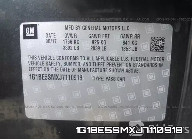 1G1BE5SMXJ7110918 фото 10