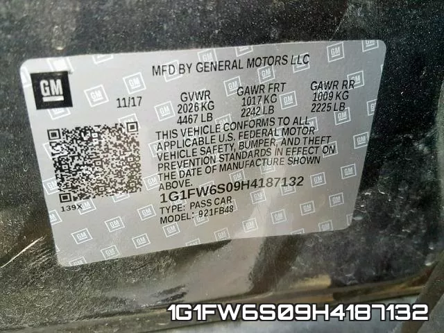 1G1FW6S09H4187132 фото 2