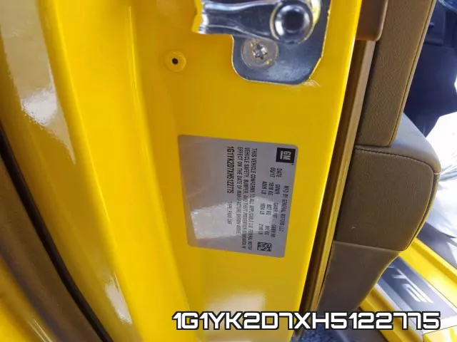1G1YK2D7XH5122775 фото 2