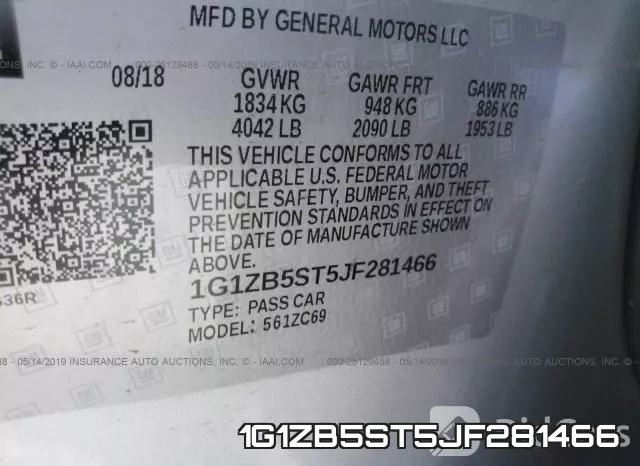 1G1ZB5ST5JF281466 фото 10