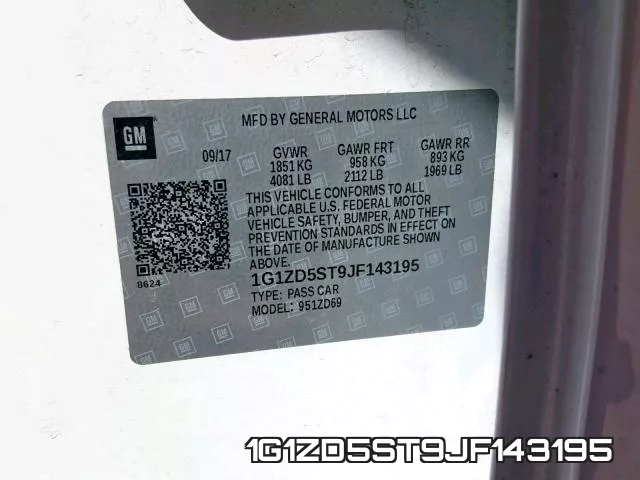 1G1ZD5ST9JF143195 фото 2