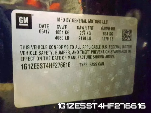 1G1ZE5ST4HF276616 фото 2