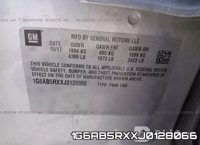 1G6AB5RXXJ0128066 фото 10