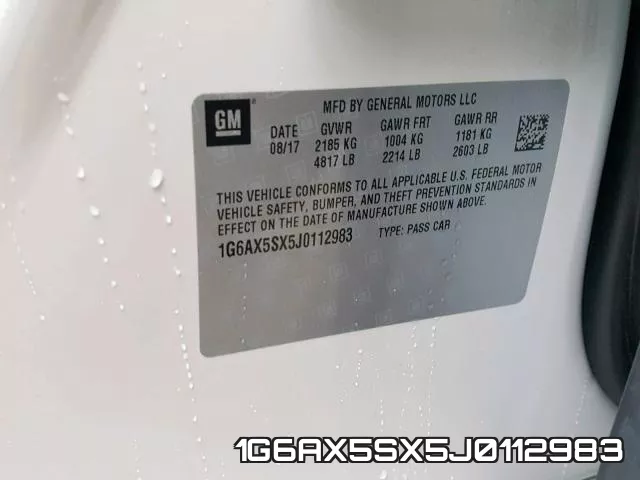 1G6AX5SX5J0112983 фото 2
