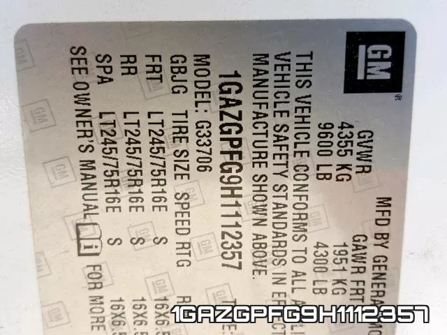 1GAZGPFG9H1112357 фото 2