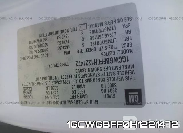 1GCWGBFF0H1221472 фото 10