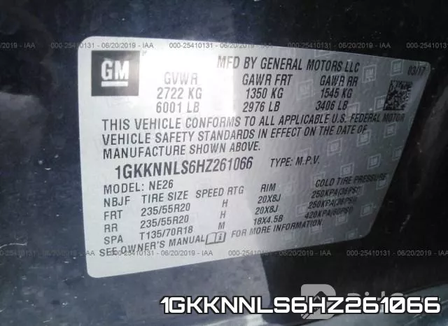 1GKKNNLS6HZ261066 фото 10