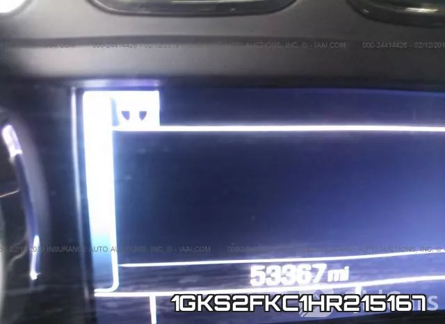 1GKS2FKC1HR215167 фото 8