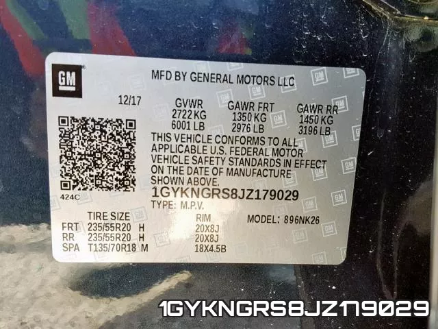 1GYKNGRS8JZ179029 фото 2