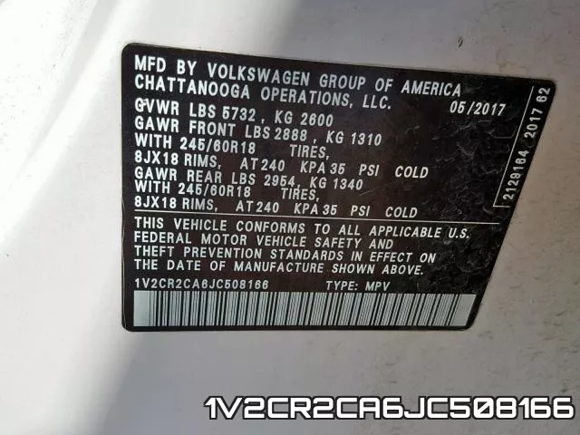 1V2CR2CA6JC508166 фото 2