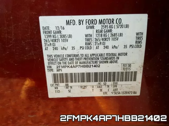 2FMPK4AP7HBB21402 фото 2