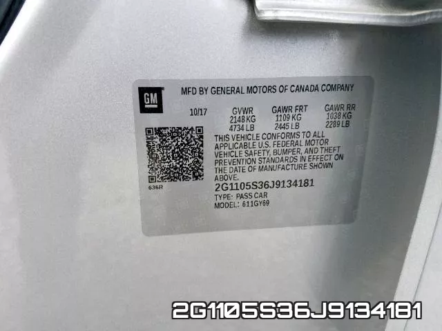2G1105S36J9134181 фото 2