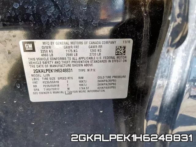 2GKALPEK1H6248831 фото 2
