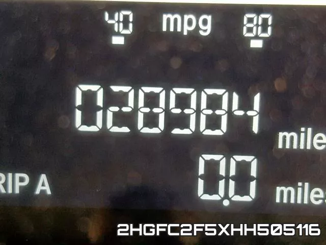2HGFC2F5XHH505116 фото 9