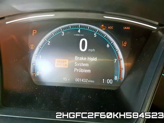 2HGFC2F60KH584523 фото 9