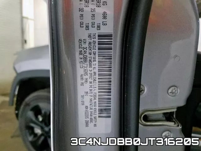 3C4NJDBB0JT316205 фото 2