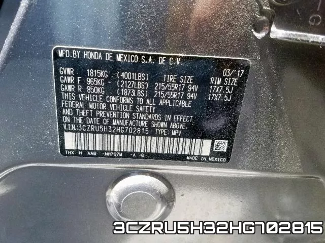 3CZRU5H32HG702815 фото 2