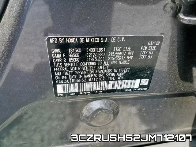3CZRU5H52JM712107 фото 2