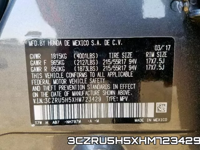 3CZRU5H5XHM723429 фото 2