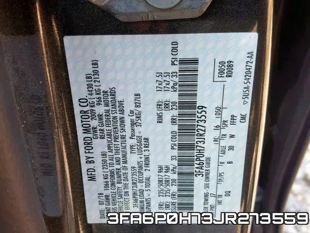 3FA6P0H73JR273559 фото 2