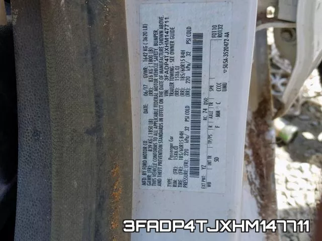 3FADP4TJXHM147711 фото 2