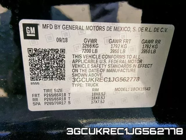 3GCUKREC1JG562778 фото 2