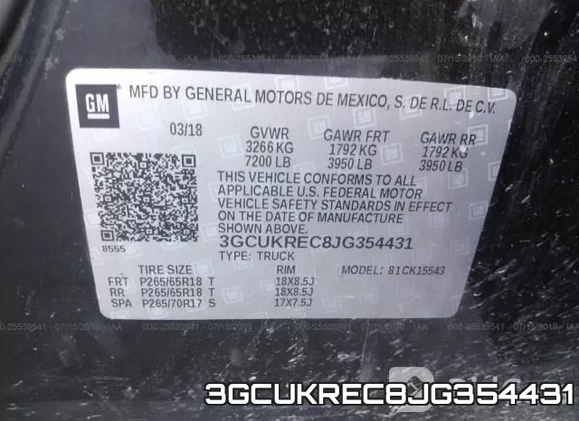 3GCUKREC8JG354431 фото 10