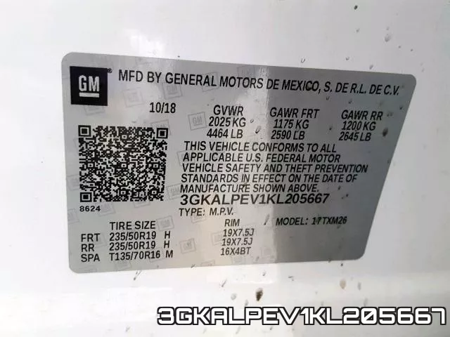 3GKALPEV1KL205667 фото 2