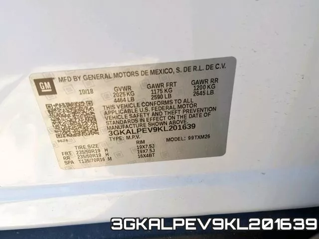 3GKALPEV9KL201639 фото 2
