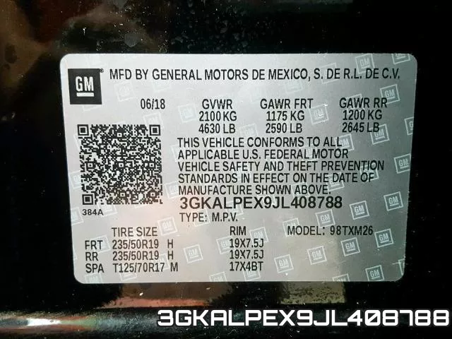 3GKALPEX9JL408788 фото 2