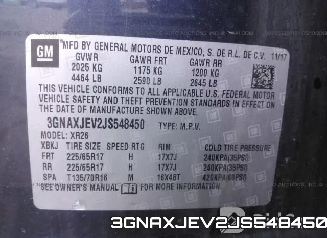 3GNAXJEV2JS548450 фото 10