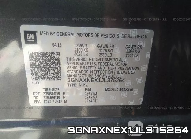 3GNAXNEX1JL375264 фото 10