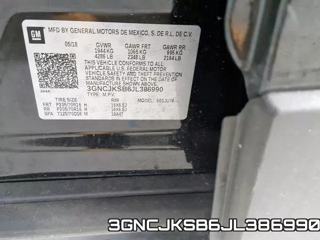 3GNCJKSB6JL386990 фото 2