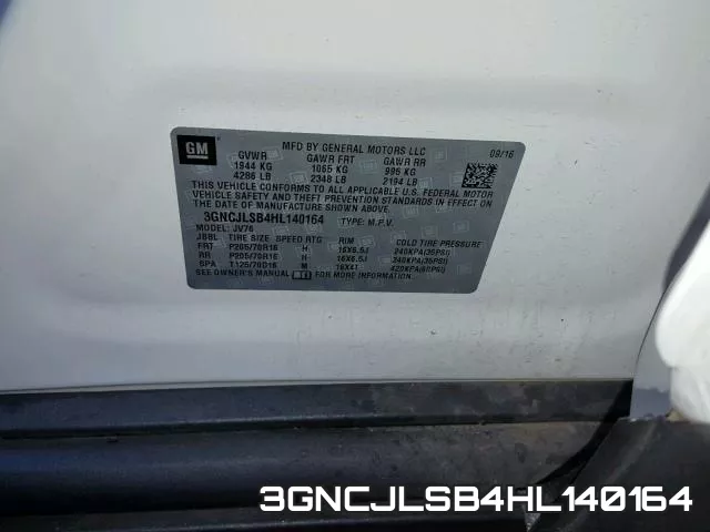 3GNCJLSB4HL140164 фото 2