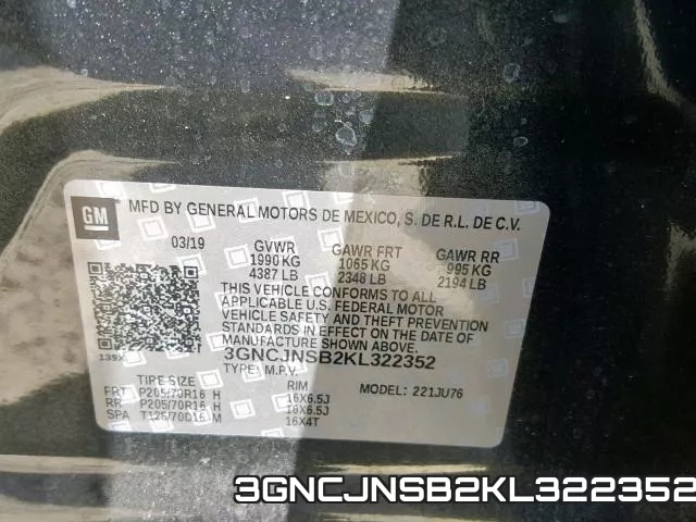 3GNCJNSB2KL322352 фото 2