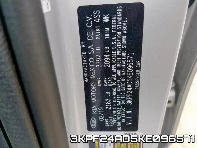 3KPF24AD5KE096571 фото 2