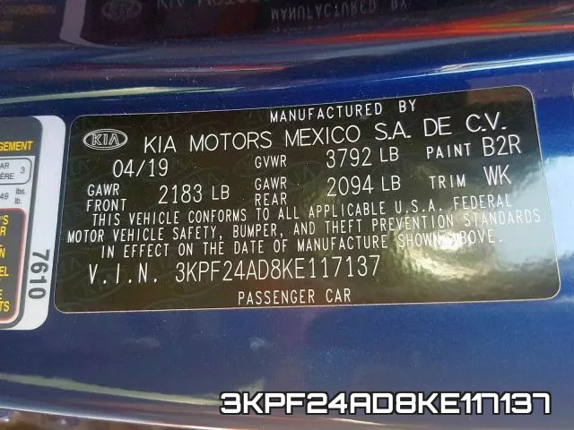 3KPF24AD8KE117137 фото 2