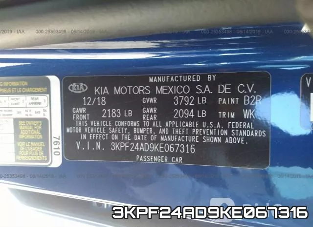 3KPF24AD9KE067316 фото 10