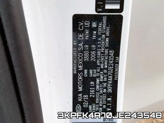 3KPFK4A70JE243548 фото 2